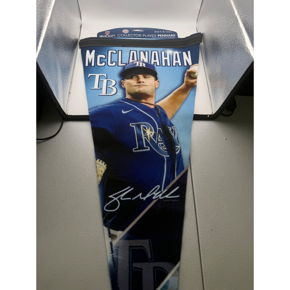 WinCraft Shane McClanahan Tampa Bay Rays MLB Collector Player Pennant New
